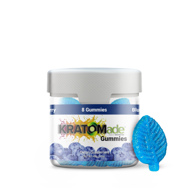 KRATOMade Blueberry Gummies with 25mg of MIT