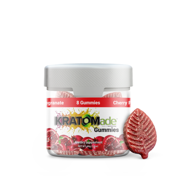 KRATOMade Cherry Pomegranate Gummies with 25mg of MIT