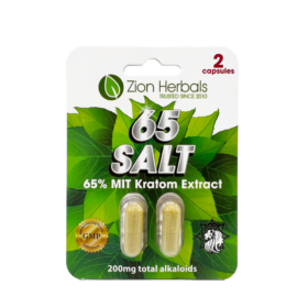 65 Salt with 65% Kratom Extract Capsules