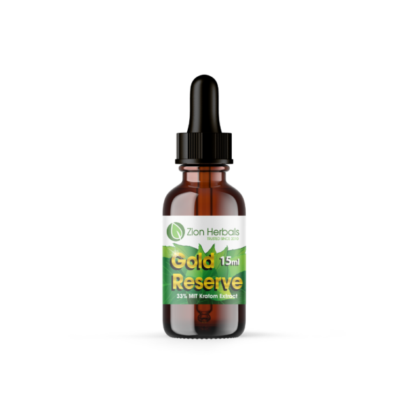 Zion Herbals Gold Reserve 15ml with 33% MIT Kratom Liquid Extract