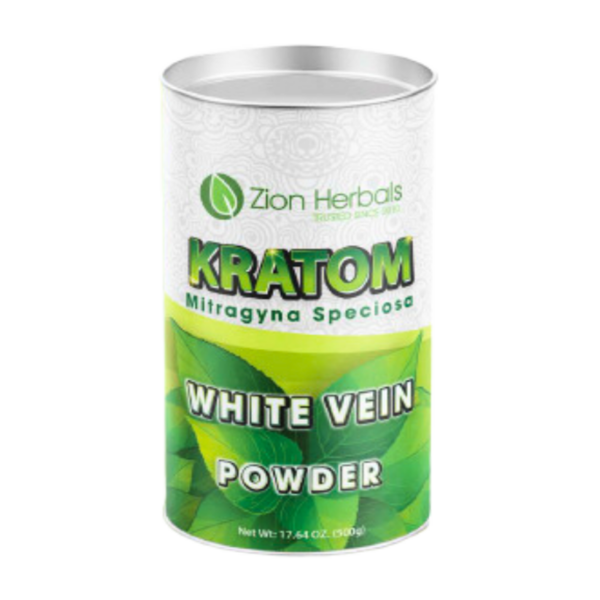 White Vein Kratom Powder Canister