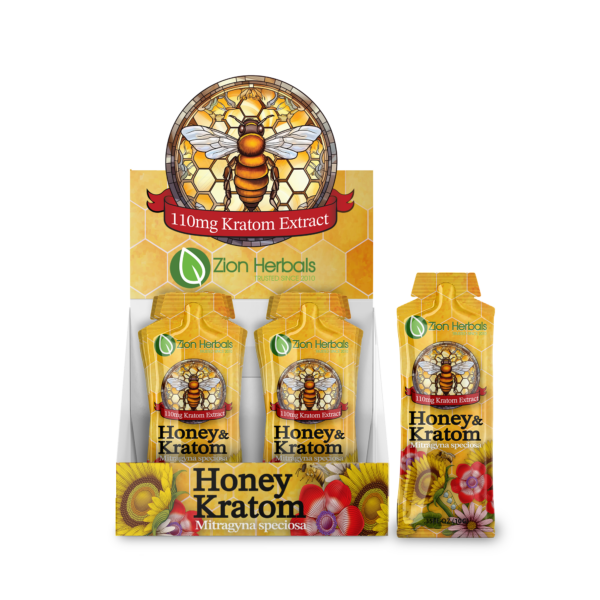 Honey and Kratom Display Box from Zion Herbals