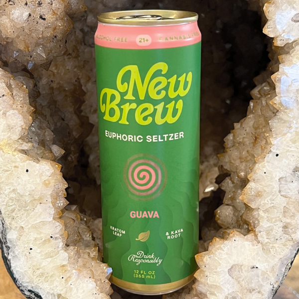 New Brew Kratom and Kava Infused Seltzer - Guava